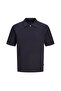 12295861 Jprblamilano Spring Knit Zip Polo Ss Sn T-Shirt Navy Blue