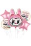 5Pcs Birthday Decorations Balloons, Aluminum Film Material, Balloons Party Supplies, The Monsters Party Decoration