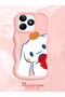 Realme C51 Compatible Case Camera Protector Pink Silicone Couple Phone Case Stripe Pattern - 2