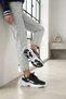 Black and White Mesh Casual Summer Sneaker Women's Sports Shoes - 3