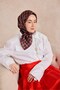 Twill Silk Scarf Plaid Red - 3