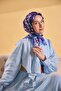 Twill Silk Scarf Stripe Purple - 3