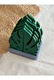 3D Design Monstera Leaf Shaped Coaster Set with Stand - 3