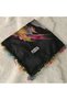 Handmade Needlework Writing, Scarf, Yemeni, Mevlit Cover, Head Cover, 4 Sides Embroidered, 100% Cotton, 100*100cm - 3