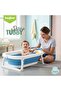 Tubby Foldable Baby Bath Tub for 0-5 Years | Portable Infant Bathtub with Temp Meter - (BLUE) - 3