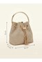 Women's Silvery Bucket Model Metal Handle Chain Strap Evening Dress Wedding Engagement Event Bag - 7