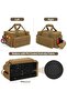 14 Inch Tool Bag with Anti friction Bottom, Hand Tool Storage Organizer for Men, Multi purpose Work Tote for Repairman, Handyman, Khaki - 4