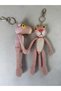Handmade Pink Panther Amigurumi Keychain and Bag Ornament – 20 cm - 4