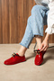 Paloma Genuine Leather Beaded Detailed Perforated Women's Oxford Shoes Daily Casual Shoes Ballet Flats - 4