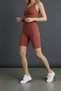 Women's Tile Camisole High Waist Stretchy Short Basic Biker Sports Leggings - 2003 - 6