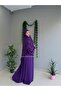 Tesettür Asel Suit Dress Souffle Veil 3-Piece - 7