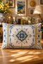 Mediterranean Lemon Patterned Rectangular Set of 2 Decorative Throw Pillow Covers 30X50 cm Zippered Digital Printing - 7