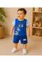 Baby Boy 100% Cotton Safari Zebra Printed Shorts with Pockets, Top and Bottom Two-Piece Summer Set - 8