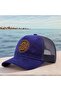 قبعة سائق شاحنة شبكية من جلد الغزال للجنسين مع رقعة جلدية قابلة للتنفس وقابلة للتعديل بثلاثة ألوان - 2