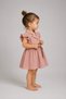 Jacket Collar with Buckle and Dried Rose Details for Girls' Dress