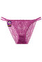 Stylish Full Lace Panties with Side Strings and Metal Accessories, Pack of 3 W-4569 R1-11 - 4