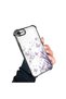 iPhone 7/8/Se 2020 2022 Compatible Transparent Four Corner Silicone Coated Glossy Edge Case - 3