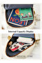 5 Piece Backpack Set In the Same Color Large Capacity Design with Stylish Pattern Print Practical Ba - 3