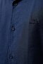 Men's Relaxed Fit Shirt Comfortable Cut Short Sleeve Men's Linen Shirt Navy Blue - 4
