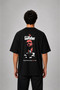 Baba the Godfather Printed Oversize Cotton Black T-Shirt