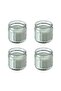 HÖKGÖK 4-Piece Scented Glass Candle Set – Apple, Light Green, 12-Hour Burn
