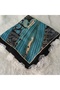 Handmade Needlework Writing, Scarf, Yemeni, Mevlit Cover, Head Cover, 4 Sides Embroidered, 100*100cm - 6