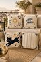 Starry Cat Patterned 4-Piece Throw Pillow Cover Set