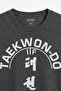 Anthracite Melange Unisex Regular Fit Taekwon-Do Taekwondo Itf Martial Sports T-Shirt - 2