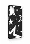Samsung A32 Compatible Black Mega Star Patterned Silicone Case - 3