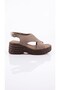 Women's Suede Wedge Heel Cross-Strapped Comfortable Orthopedic Sole Sandals - 6