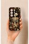 Tecno Camon 50 Compatible Flower Skeleton Pattern Silicone Case