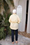Yellow Waist-Tie Striped Loose-Fit Shirt - 5