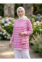 Striped Two-Thread Hijab Tunic