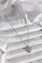 316L Steel Silver Color Chain Zircon Stone Heart Model Women's Necklace - 2