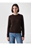 Crew Neck Knitted Women's Sweater (W6)