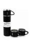 Thermos Stainless Steel Thermos Black Color 3-Cup Thermos Set