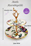19-Piece Flore Tea and Cake Presentation Set for 6 People, Cake Plate, Cake Pan, Fruit Bowl, Cookie Holder - 5