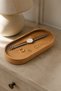 Wooden Oval Rectangular Presentation Plate 25cm - Kayık Fruit and Wine Presentation Tray - Organizer - Solid Beech - 5