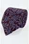 Flora Burgundy and Indigo Blue Color Tie Set in Wooden Box |   Tie |   Pocket Handkerchief |   Cufflink |   Socks - 2