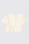 Girl's Short Sleeve Ecru Shirt - 2