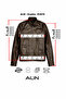 Bradley Men's Genuine Leather Fit Cut Leather Coat Brown - 3
