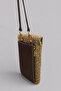 Vexa Genuine Leather (20cm Height X 12cm Width) Minimal Crossbody Bag with Soft Straw Rope Phone Holder, Zipper Wallet - 2