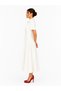 Ecru Pearl-Detained Midi Dress - 5