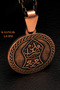 Women's Men's Copper Necklace Thick Model Nali Şerif Patterned Anti-Allergic Copper Necklace - 6