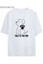 "Talk to the Paw" Written Dog Print Unisex Cotton T-Shirt