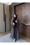 Linen Embroidered Belted Long Kimono - 3