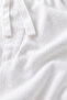 Men's Linen Trousers Baggy Fit Elastic Waist Lace-Up Summer Casual Comfortable Pants - 4