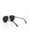 Velocity Polarized Aviator Sunglasses for Men & Women, Black Metal Frame with Smoke Polarized UV400 Lenses | Model 6322 - 5