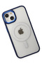 Aconcept iPhone 15 Pro Case Room Magneticsafe Silicone (181125) - Navy Blue - 3