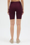 Women's High Waist Gathering Pocket Shorts Sports Leggings - 7